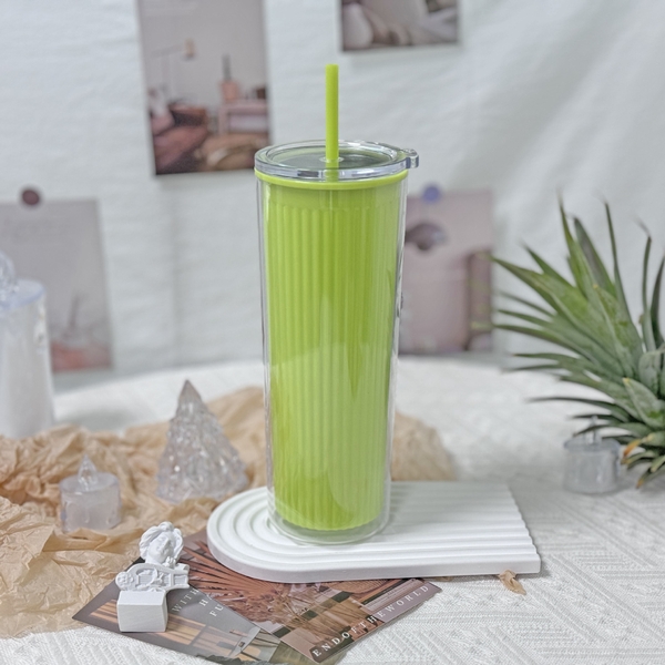 Sỉ In Logo Ly Nhựa 2 Lớp 800ML