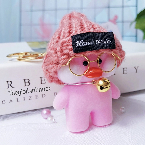 MÓC KHÓA VỊT MÁ HỒNG LALAFANFA Đội Nơ