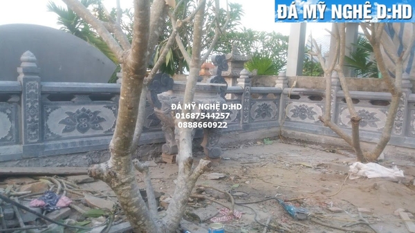 Lan can đá khu lăng mộ đẹp