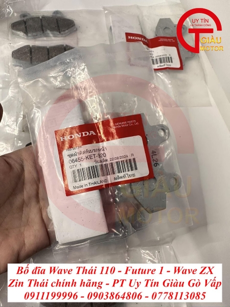 Nguyễn Đắc Toản Bố Đĩa Wave Thái 110, Future 1, Wave ZX Zin Chính Hãng Honda Thái