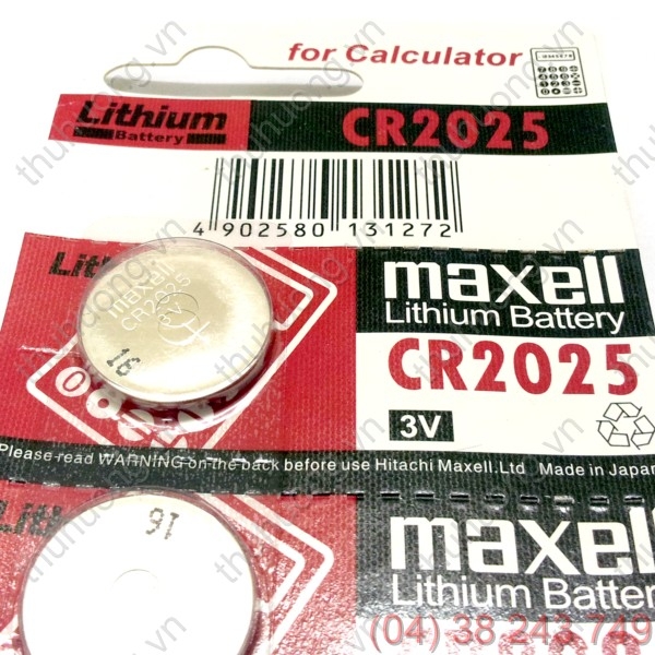 Pin khuy đồng xu 2025 - MAXELL RC2025