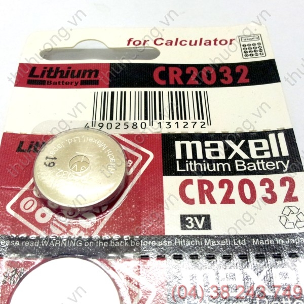 Pin khuy đồng xu 2032 - MAXELL RC2032
