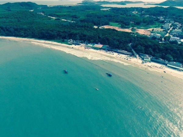 The total landscape of MinhChau Beach