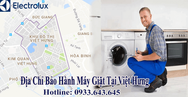 bảo hành máy giặt electrolux tại Việt Hưng