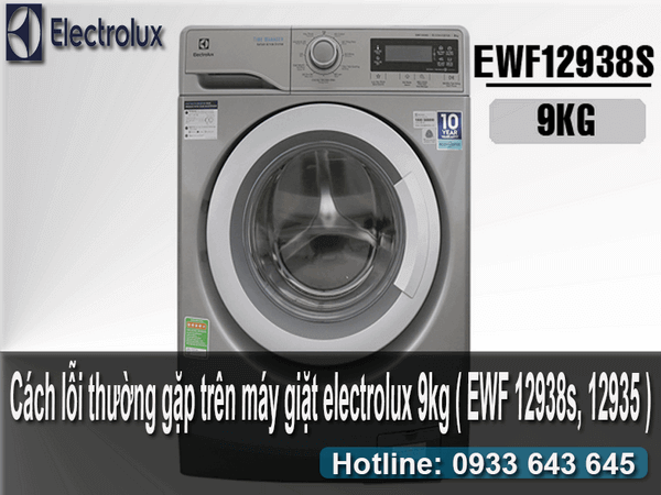 4 lỗi thương gặp trên máy giặt electrolux 9kg