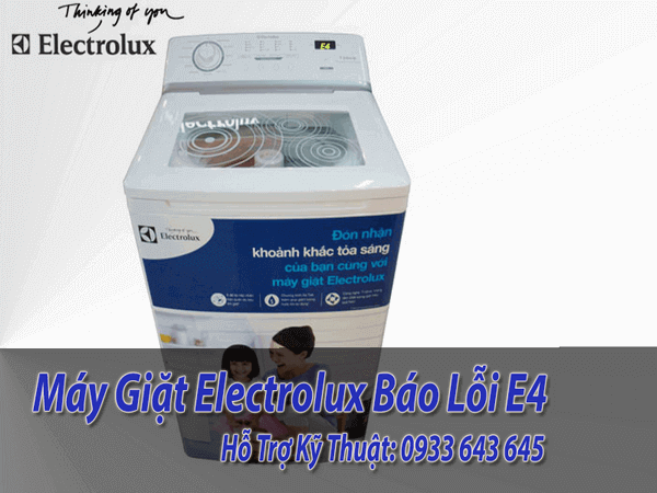  máy giặt electrolux báo lỗi E4