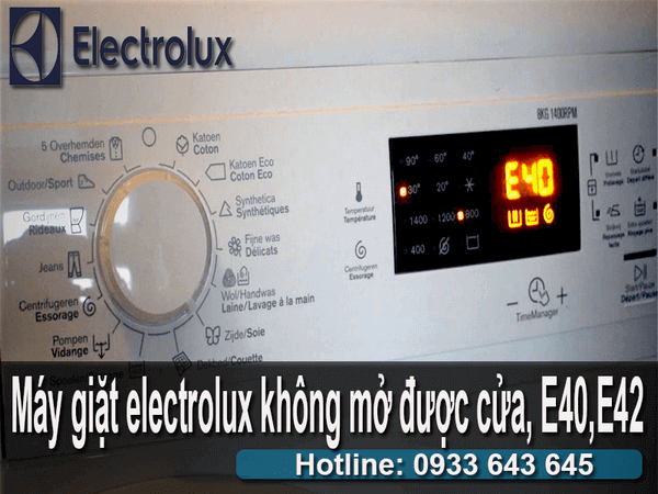 Máy giặt electrolux không mở được cửa kẹt cửa