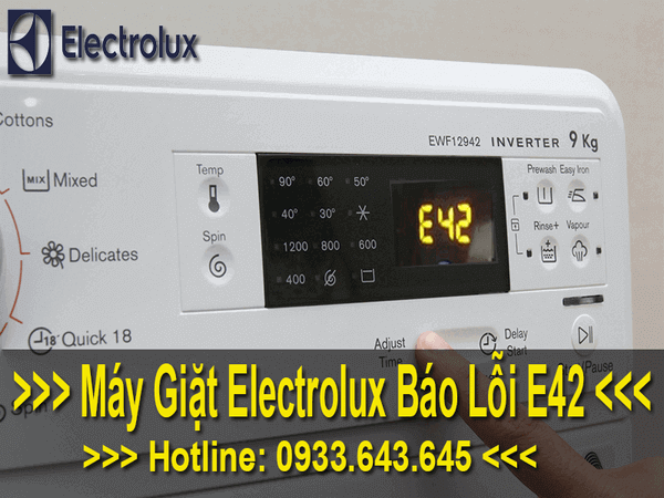 Máy giặt electrolux báo lỗi E42