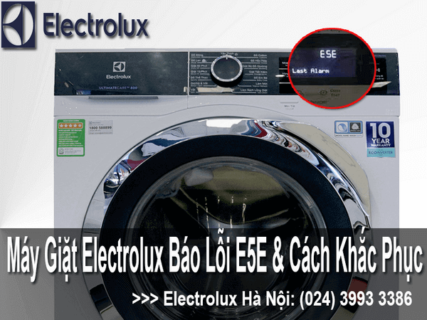 Máy giặt electrolux báo lỗi E5E