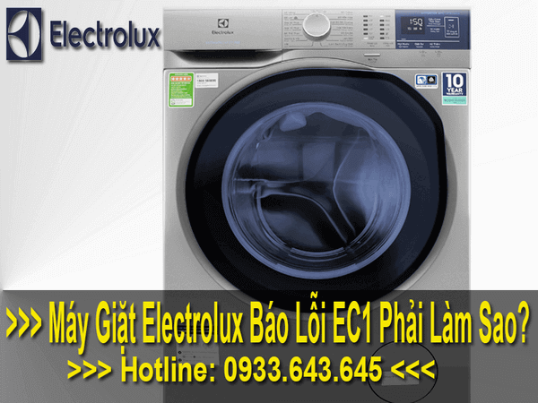 Máy giặt electrolux báo lỗi EC1