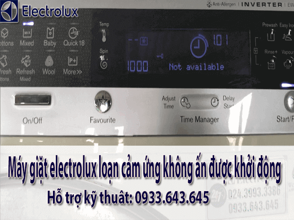 Máy giặt electrolux loạn cảm ứng không điều khiển được