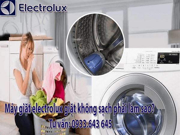Máy giặt electrolux giặt không sạch để lại cặn