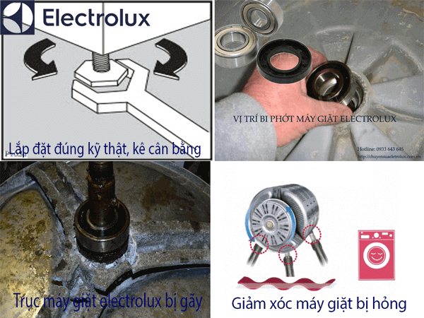 Nguyên nhân khiến máy giặt electrolux kêu to khi chạy