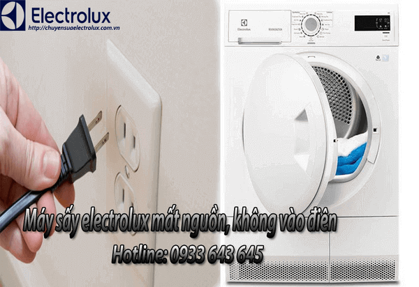 máy sấy electrolux mất nguồn không lên điện