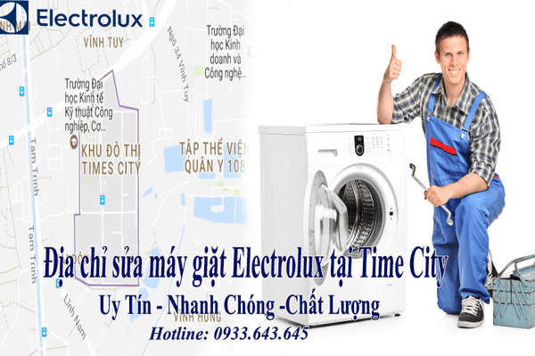 bảo hành sửa chữa máy giặt electrolux tại Time City