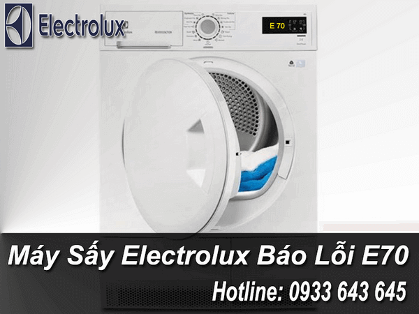 sửa máy sấy electrolux báo lỗi E70