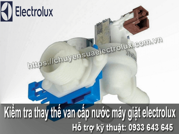 Thay thế van cấp nước máy giặt electrolux