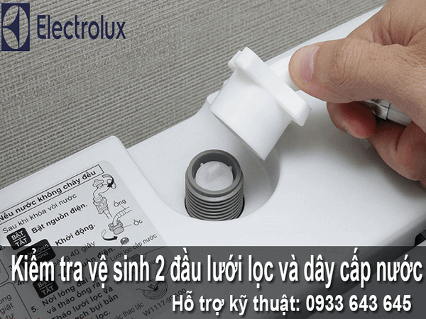 vệ sinh đầu lưới lọc của cấp nước