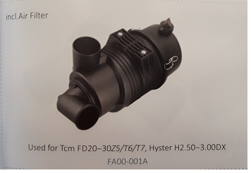 Bầu lọc gió xe nâng TCM FD20~30Z5/T6/T7, Hyster H2, 50~3.00DX, Mã SP: FA00-001A