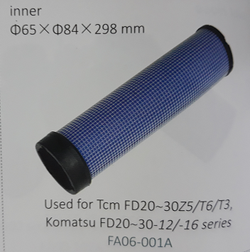 Lọc gió xe nâng TCM FD20~30Z5/T6/T3, Komatsu FD20~30-12/-16 series, Mã SP: FA06-001A