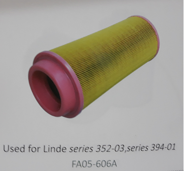 Lọc gió xe nâng Linde series 352-03, series 394-01, Mã SP: FA05-606A