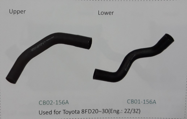 Ống nước xe nâng Toyota 8FD20~30 động cơ 2Z/3Z