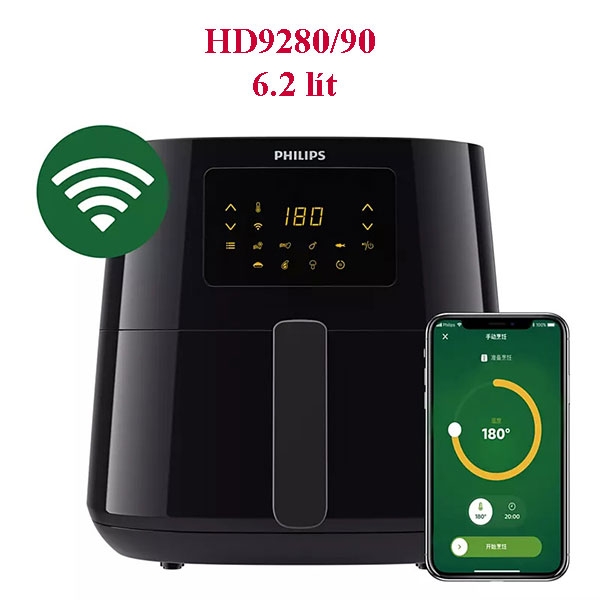 Nồi chiên không dầu Philips HD9280/90 6.2 lít