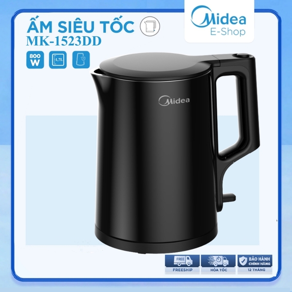Bình đun siêu tốc Midea 1.7 lít MK-1523DD