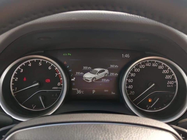 Màn hình đa thông tin cho thấy Camry 2019