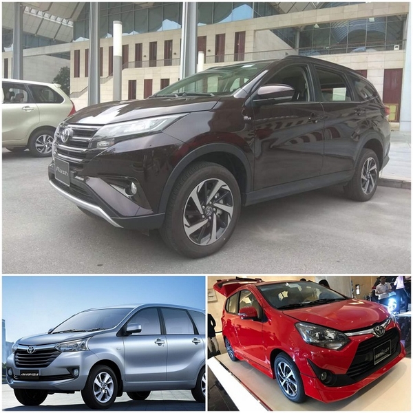 toyota rush, wigo, avanza 2019 nhập khẩu