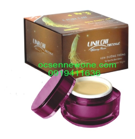 Kem Dưỡng Trắng-Tái Tạo Da Ban Đêm Linh Chi (30g)-LC014 Kem Dưỡng Trắng-Tái Tạo Da Ban Đêm Linh Chi (30g)-LC014