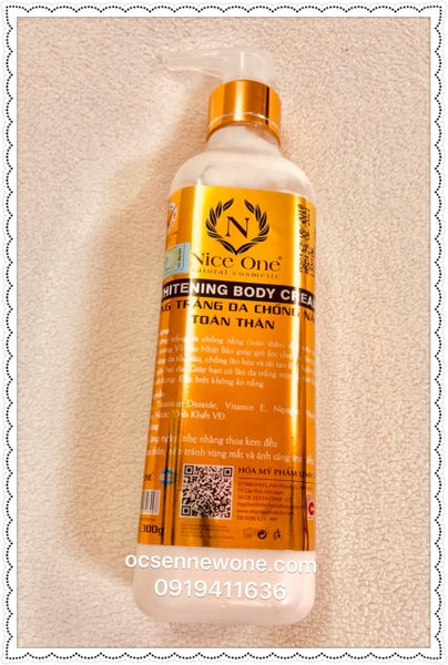 Dưỡng trắng da chống nắng toàn thân Nice One 300g-NO27 Dưỡng trắng da chống nắng toàn thân Nice One 300g-NO27
