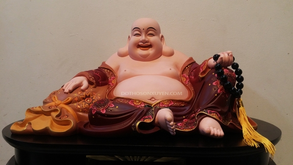 Tượng Phật Di lặc sứ cao cấp cao 40 cm rộng 60 cm