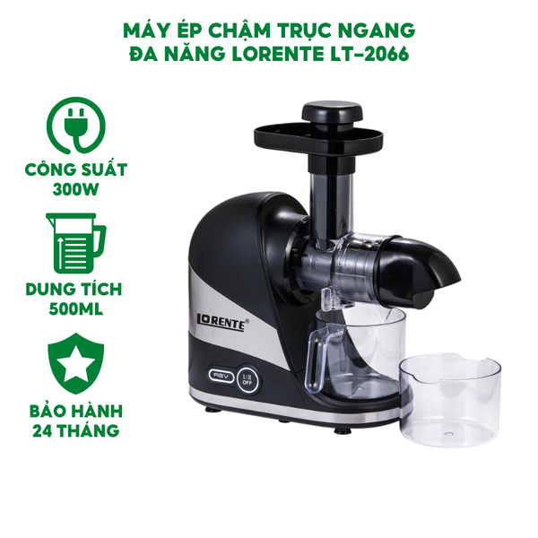 Máy Ép Chậm Trục Ngang Đa Năng Lorente LT-2066 - Hàng Chính Hãng