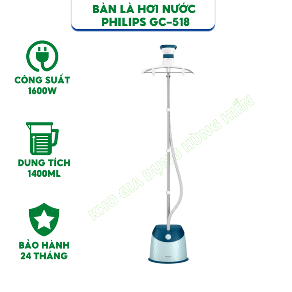 Bàn là cây Philips GC518 - Hàng chính hãng - Bảo hành 24 tháng