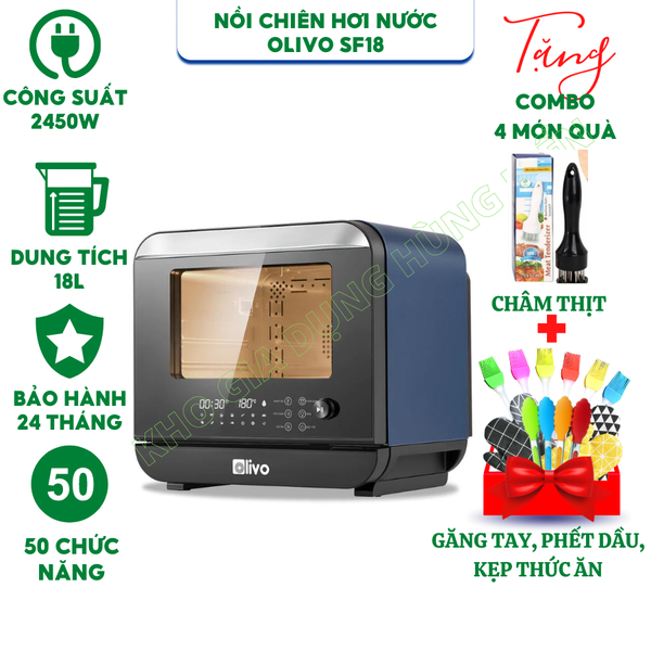 Nồi Chiên Hơi Nước OLIVO SF18 Dung tích 18L- Hàng chính hãng