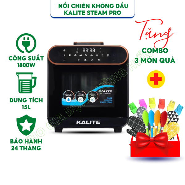 Nồi Chiên Không Dầu Kalite Steam Pro X 15L (New 2021) - Hàng Chính Hãng