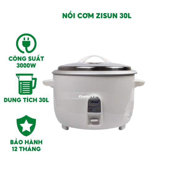 Nồi cơm điện công nghiệp Zisun 30 lit