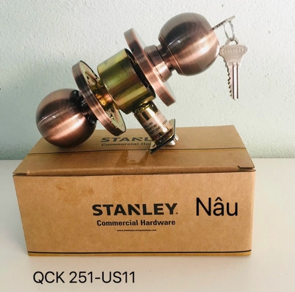 Khóa nắm tròn hiệu Stanley QCK 251-US11