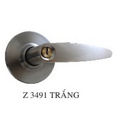 Khóa tròn tay gạt hiệu ZANI Z 3491 trắng