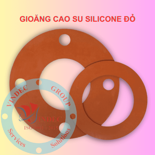 Gioăng Cao Su Silicone Đỏ Mặt Bích