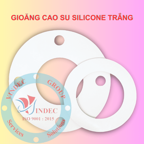 Gioăng Mặt Bích Cao Su SILICON Trắng