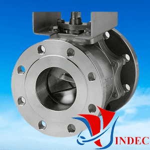 Stainless Steel Ball Valve, V port, ANSI 300 Flanged