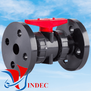 Plastic PVC Ball Valve Manual Flanged Ends