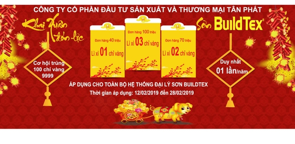 Chương trình khai xuân đón lộc - LÌ XÌ Đầu năm của Buildtex