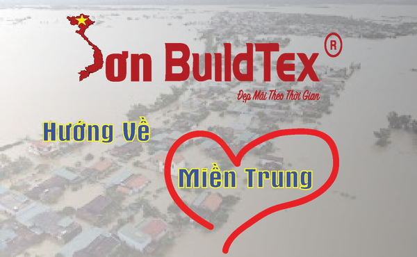 Sơn Buildtex hướng về Miền Trung thân yêu