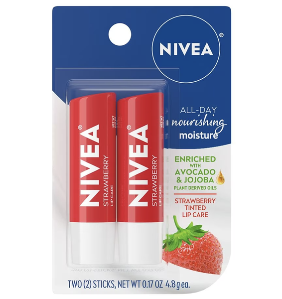 Son dưỡng môi Nivea dạng thỏi (2 tuýp x 4.8g)