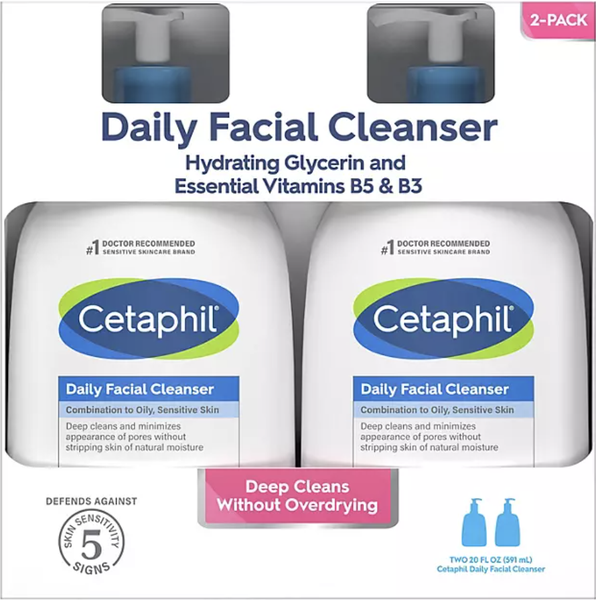 Set sữa rửa mặt Cetaphil Gentle Skin Cleanser Cetaphil (2 chai x 591ml)