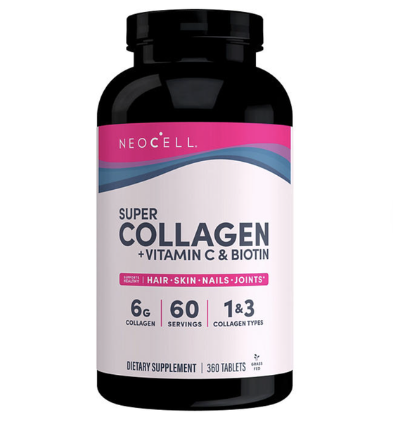 Viên uống bổ sung Collagen da, móng, tóc Neocell Super Collagen+C - loại 360 viên