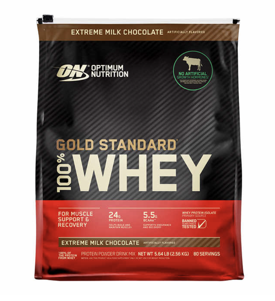 Bột bổ sung protein ON Optimum Nutrition whey chocolate gold 2.56kg